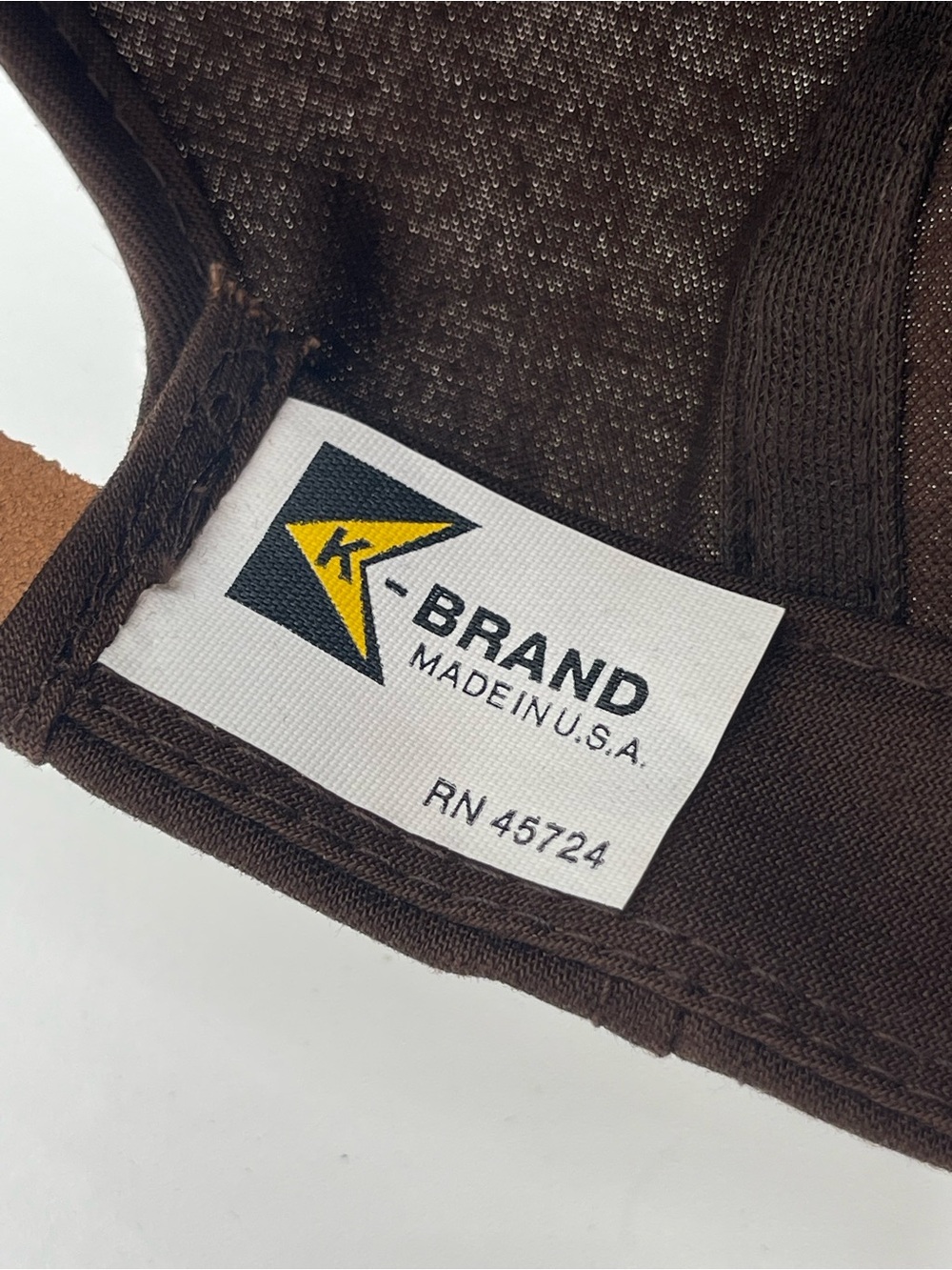 Vtg 80s 90s Yellowstone Banks Hat Mesh SNAPBACK K-BRAND Trucker Patch Brown - Picture 8 of 9